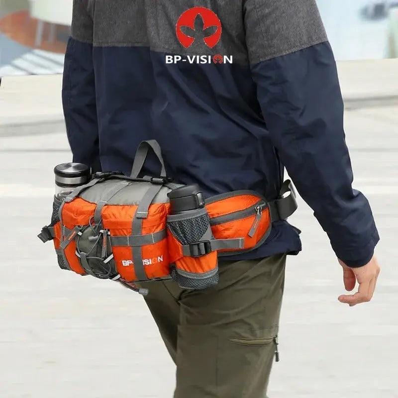 Waterproof Hiking Waist Bag – 5L Hip Pack with Wide Support