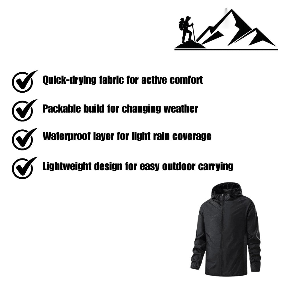 Waterproof Jacket – Lightweight Packable Rain Shell