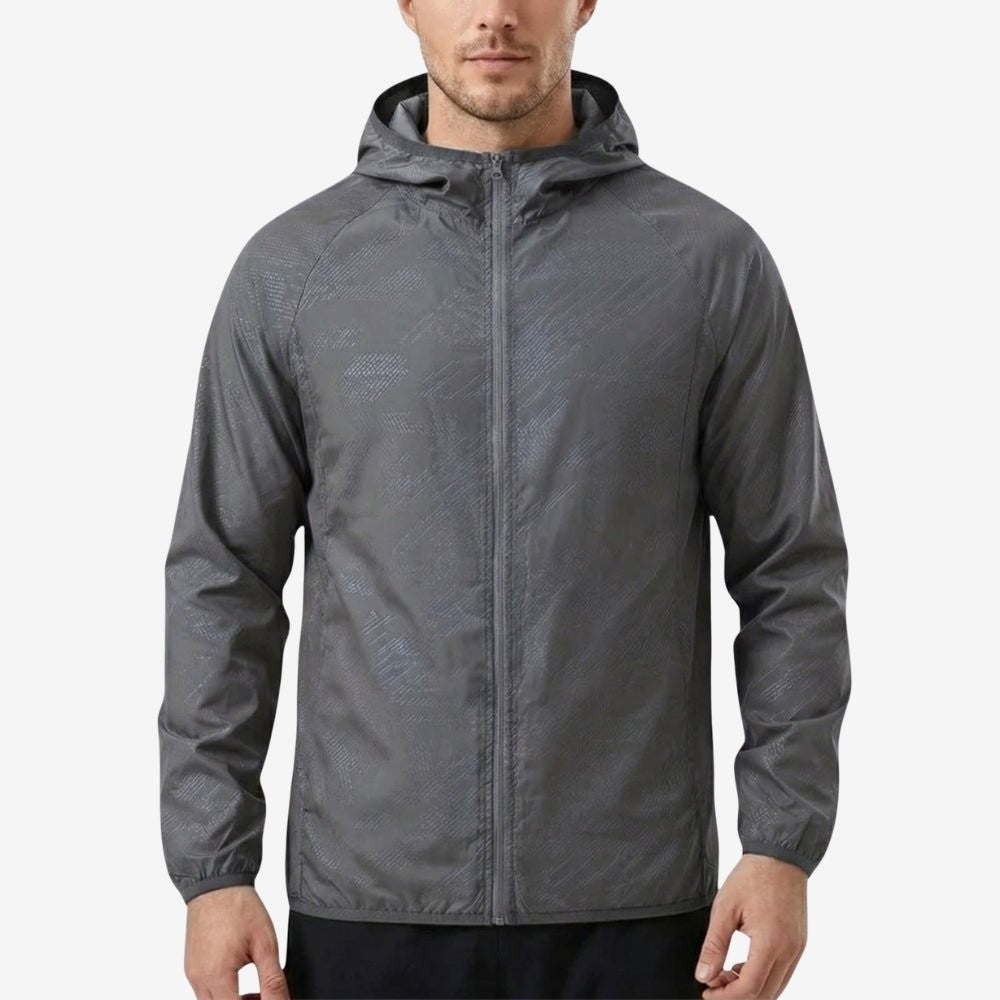 Waterproof Jacket – Lightweight Packable Rain Shell - Gray