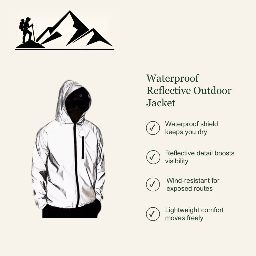 Waterproof Reflective Jacket – Lightweight Wind Shell