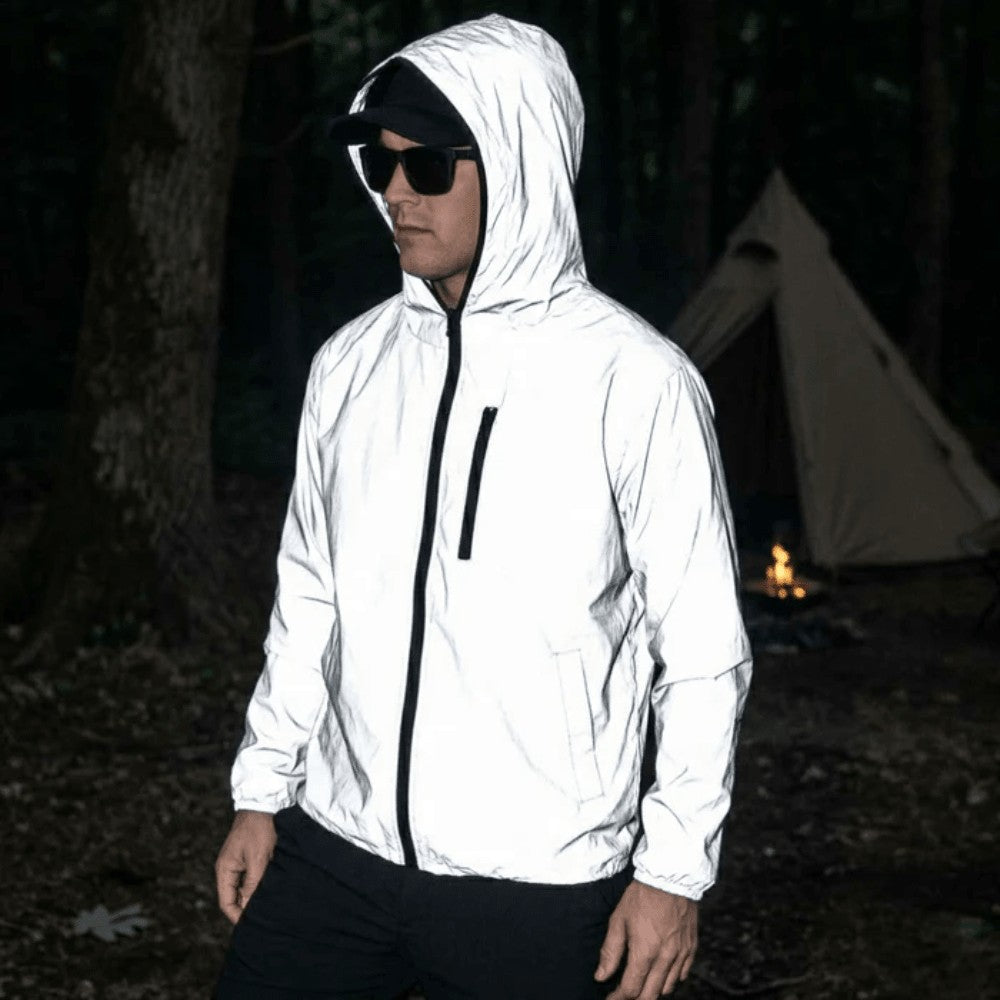 Waterproof Reflective Jacket – Lightweight Wind Shell