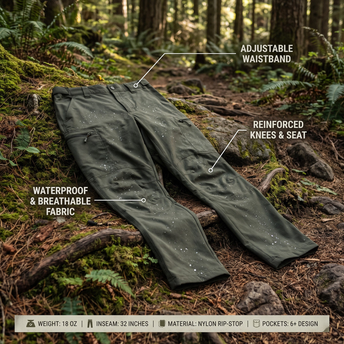 Waterproof Ripstop Tactical Pants – Combat Cargo Work Pants