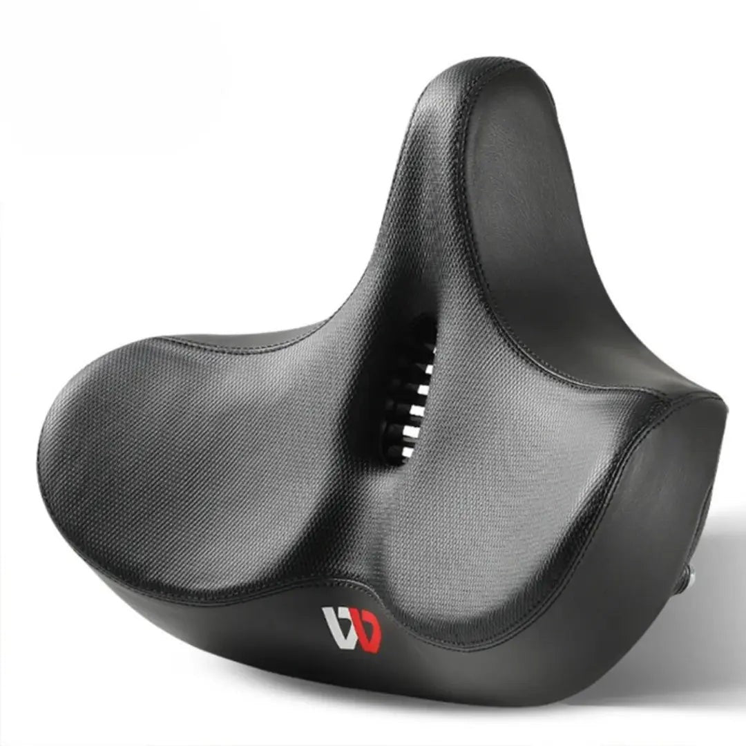 Wide Ergonomic Bike Saddle – Dual-Spring Shock-Absorbing Seat