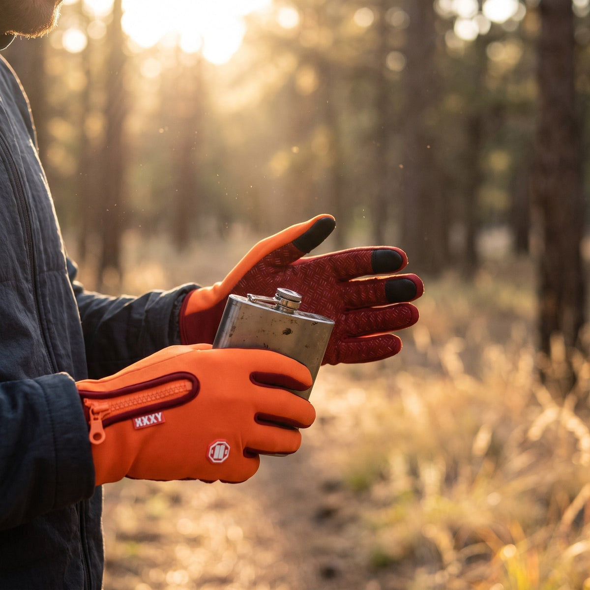 Windproof Touchscreen Gloves – Full-Finger Outdoor Winter Gloves