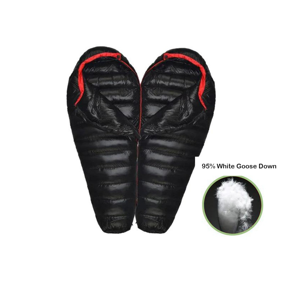 Winter Down Sleeping Bag – Goose Down Ripstop Bag Rated to -20°C