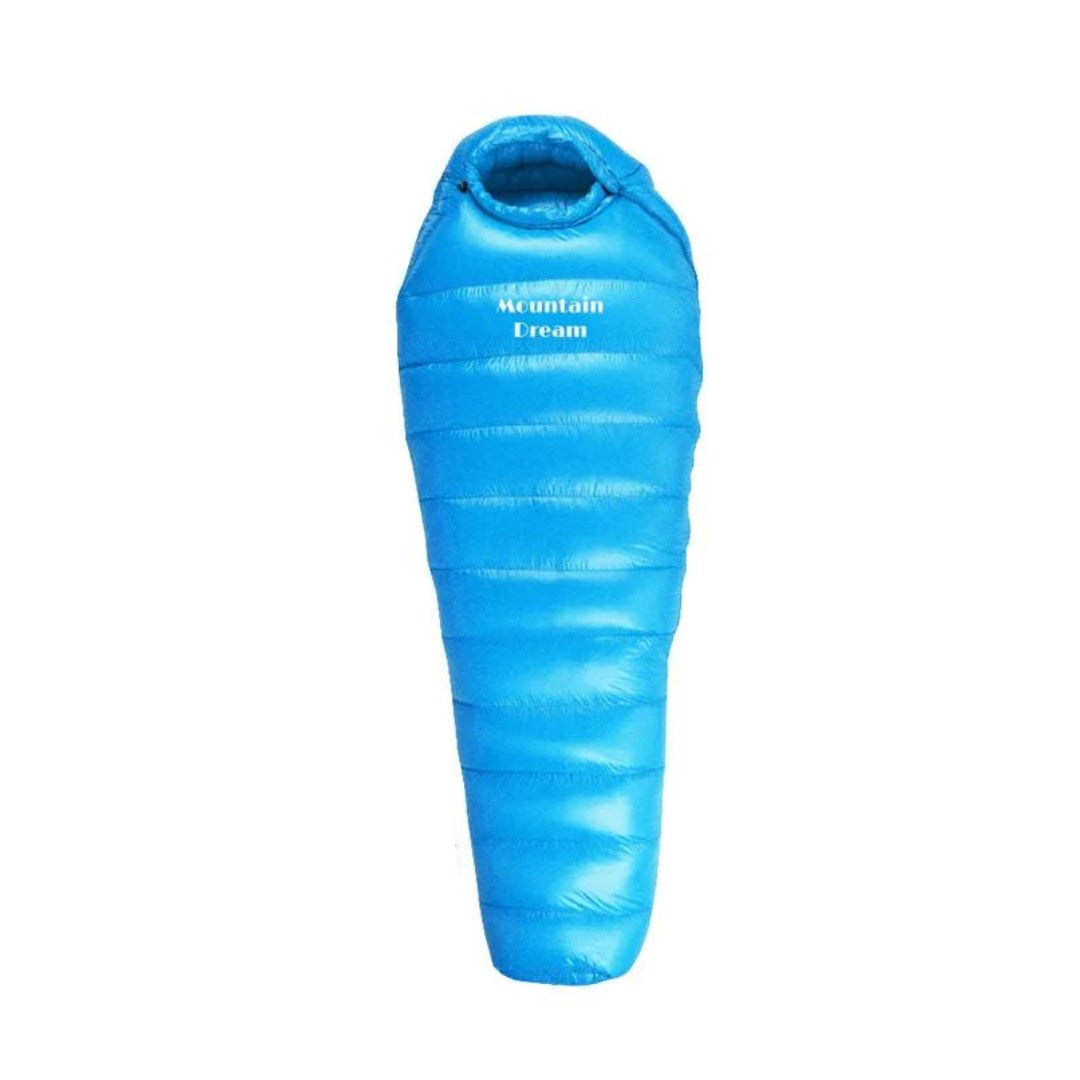 Winter Down Sleeping Bag – Goose Down Ripstop Bag Rated to -20°C - Sky Blue