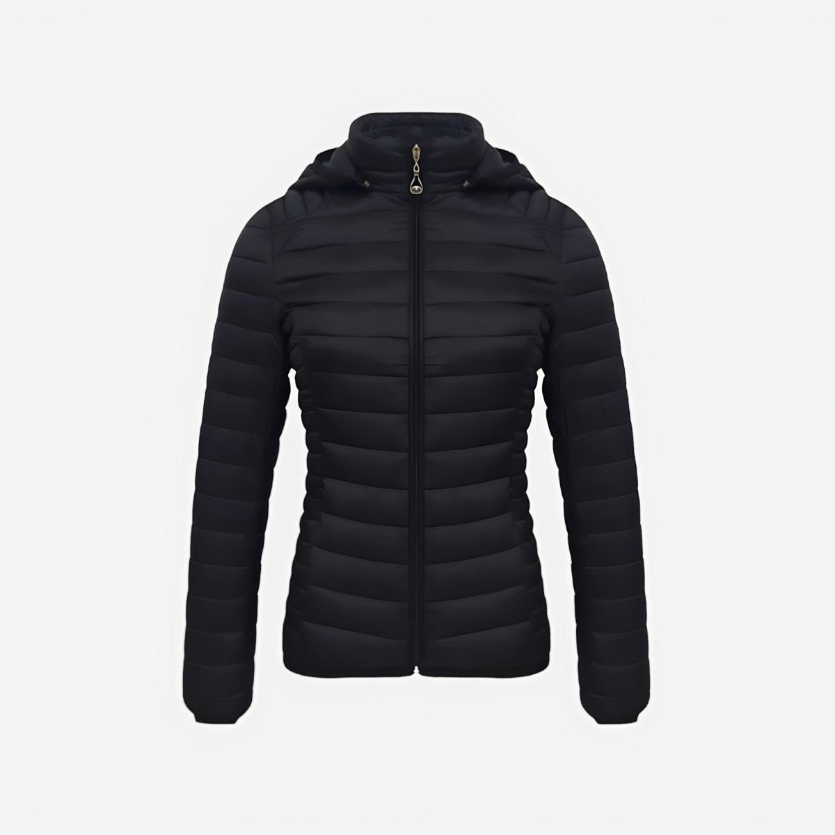 Women's Down Jacket – Lightweight Insulated Packable Layer - Black