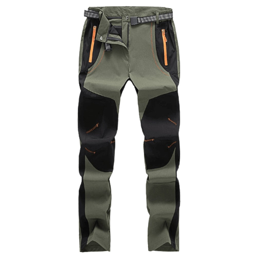 Women's Hiking Pants – Fleece-Lined Water-Resistant - Olive Green