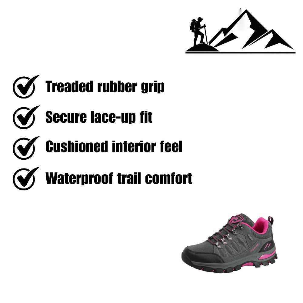 Women's Hiking Shoes – Waterproof Trail-Grip Sneakers