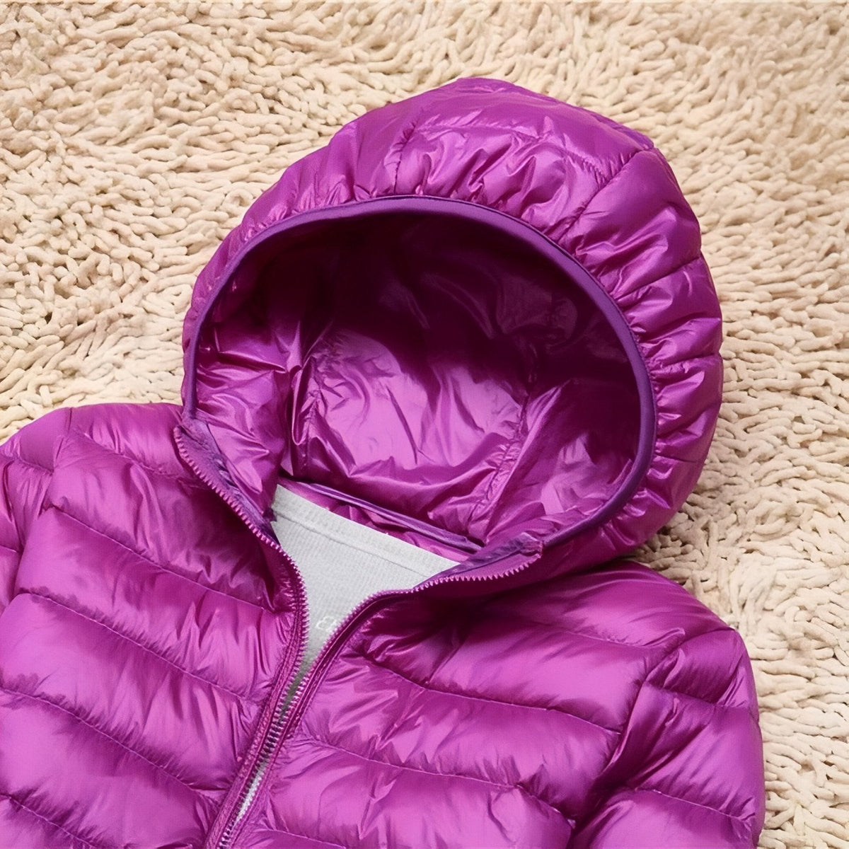 Women's Packable Down Hiking Jacket – Lightweight Hooded Layer