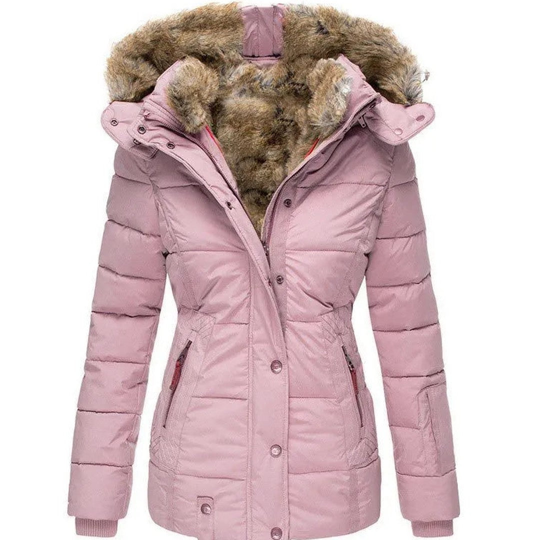 Women's Premium Winter Coat – Insulated Lightweight Long Coat - Pink