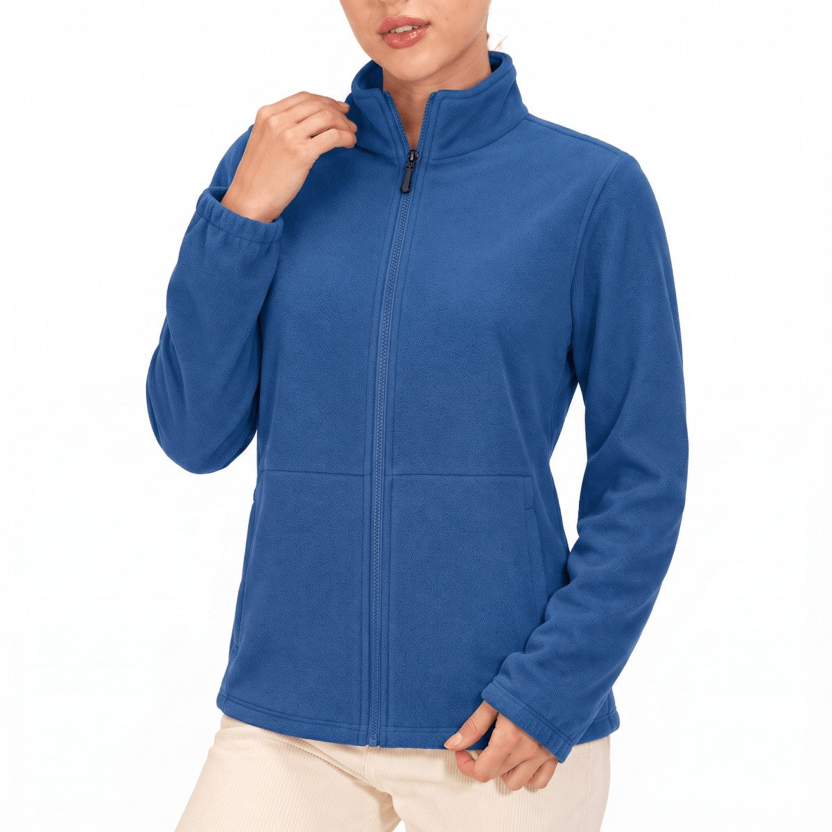 Women's Softshell Jacket – Windproof Thermal Fleece-Lined - Royal Blue