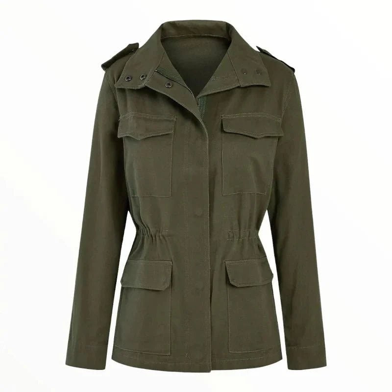 Women's Walking Jacket – Windproof Adjustable-Waist Layer