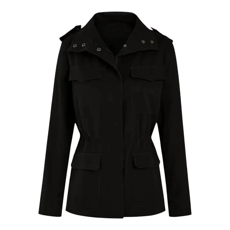 Women's Walking Jacket – Windproof Adjustable-Waist Layer