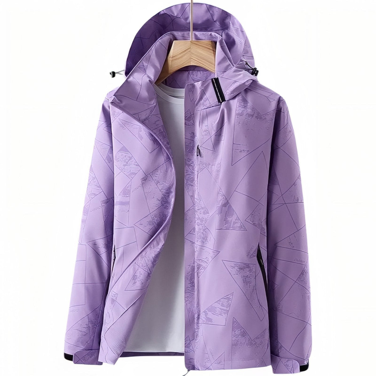 Women's Waterproof Hiking Jacket – Windproof Trail Shell - Purple 2