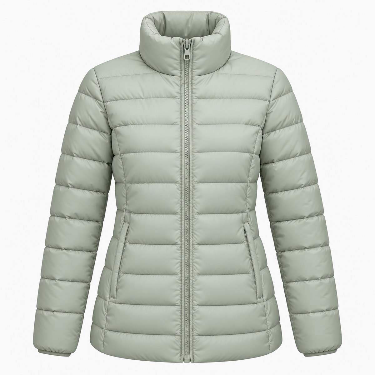 Women's Slim-Fit Quilted Jacket – Breathable Lightweight Puffer